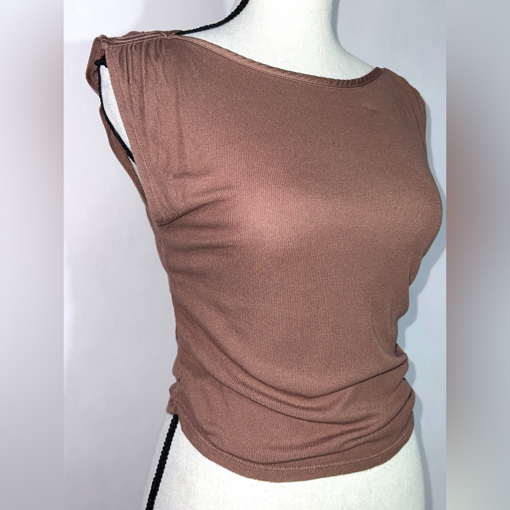 Intimately Free People Ribbed Ruched Soft Tee XS